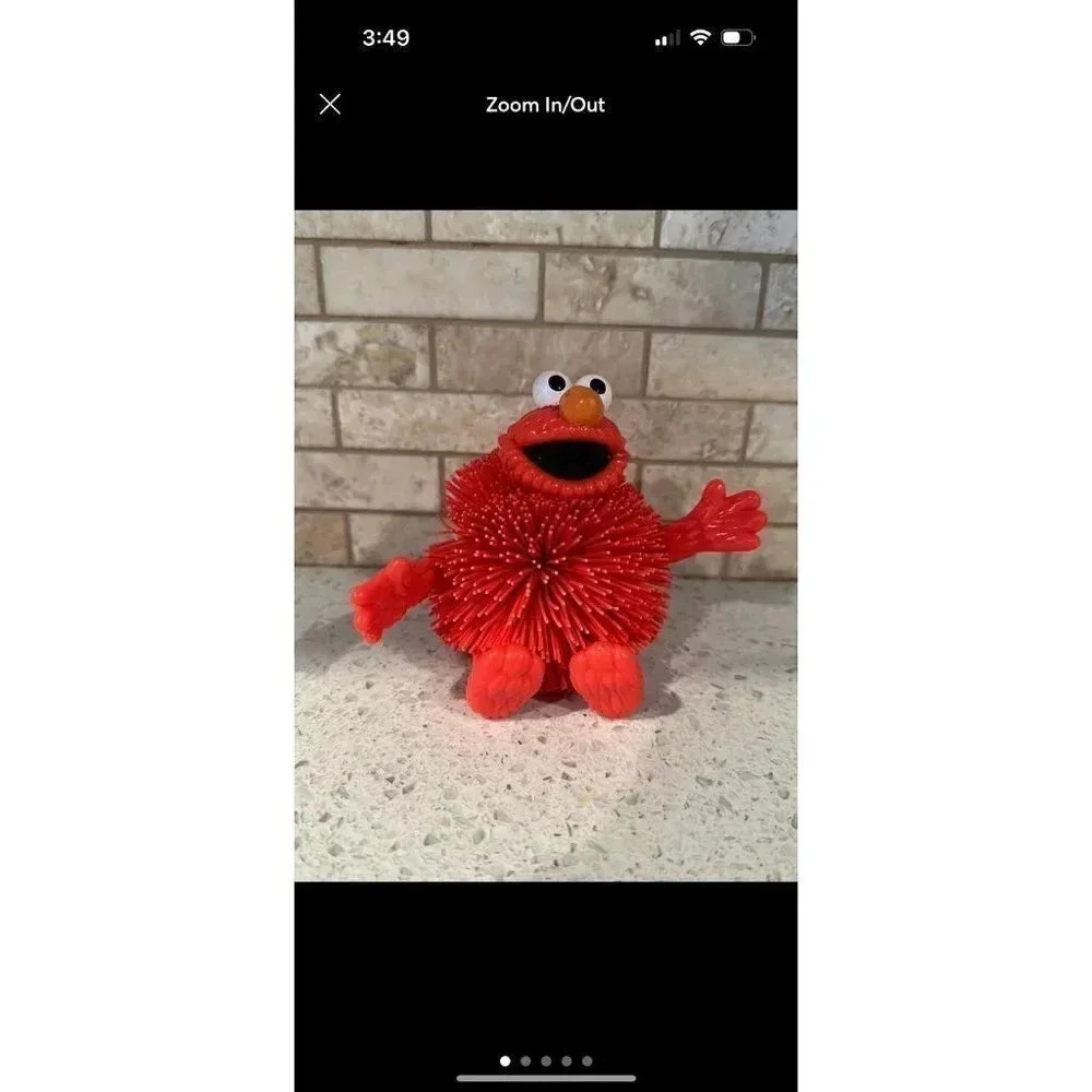 Vintage Elmo 1990s koosh ball Sesame Street SG